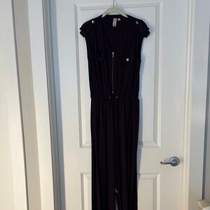 Chic eggplant purple  Sleeveless Jumpsuit